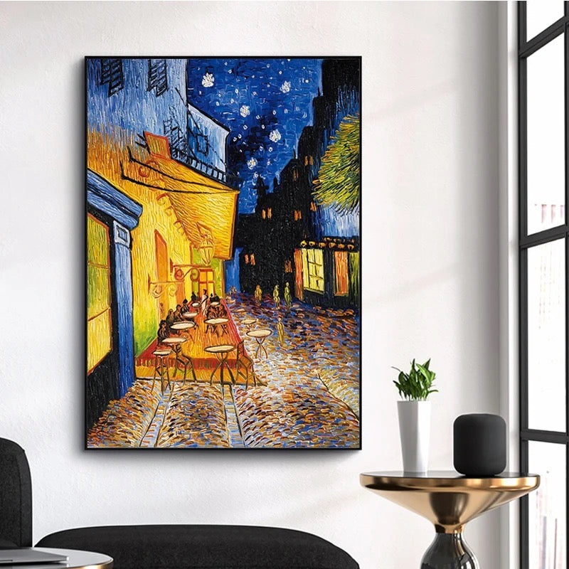 CAFÉ TERRACE AT NIGHT | ART by VAN GOGH (reprodukcja)
