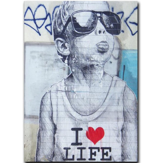 I LOVE LIFE | Banksy (reprodukcja)