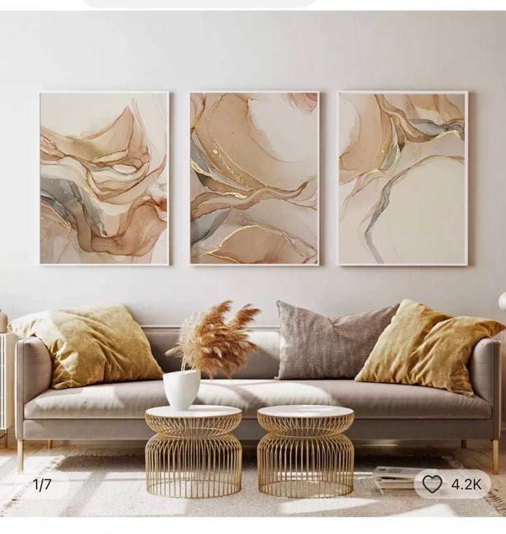 MARBLE GOLD Canvas ART I