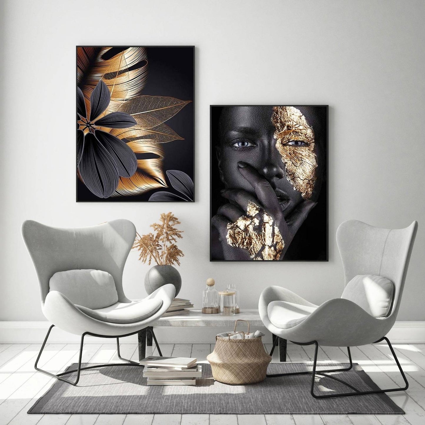 BLACK&GOLDEN Canvas ART