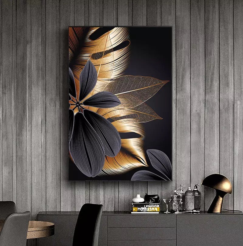 BLACK&GOLDEN Canvas ART