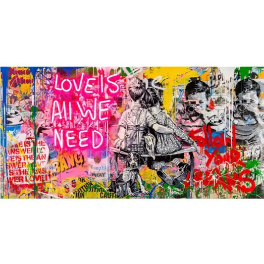 LOVE IS ALL WE NEED | inspired Banksy